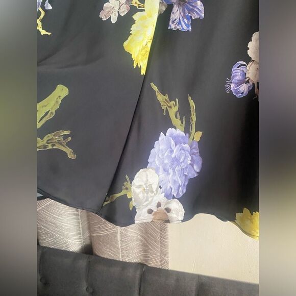 Acne Studios Big Flower Black  Mini Dress Size Small - Picture 14 of 16